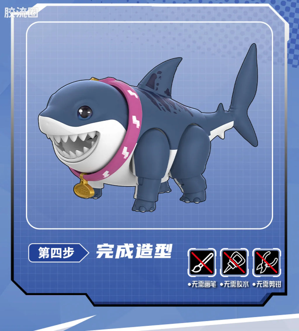 Blokees MARVEL RIVALS™ CHAMPION CLASS 12 JEFF THE LAND SHARK™ MODEL KITS | BLOKEES