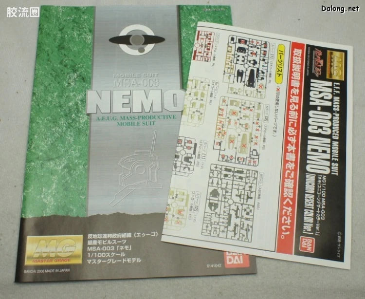 P-Bandai MG 1/100 MSA-003 Nemo (Unicorn Desert Color Ver.)