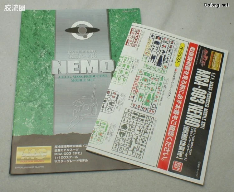 P-Bandai MG 1/100 MSA-003 Nemo (Unicorn Color Ver.)