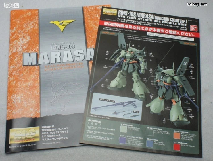 P-Bandai MG 1/100 RMS-108 Marasai (Unicorn Ver.)