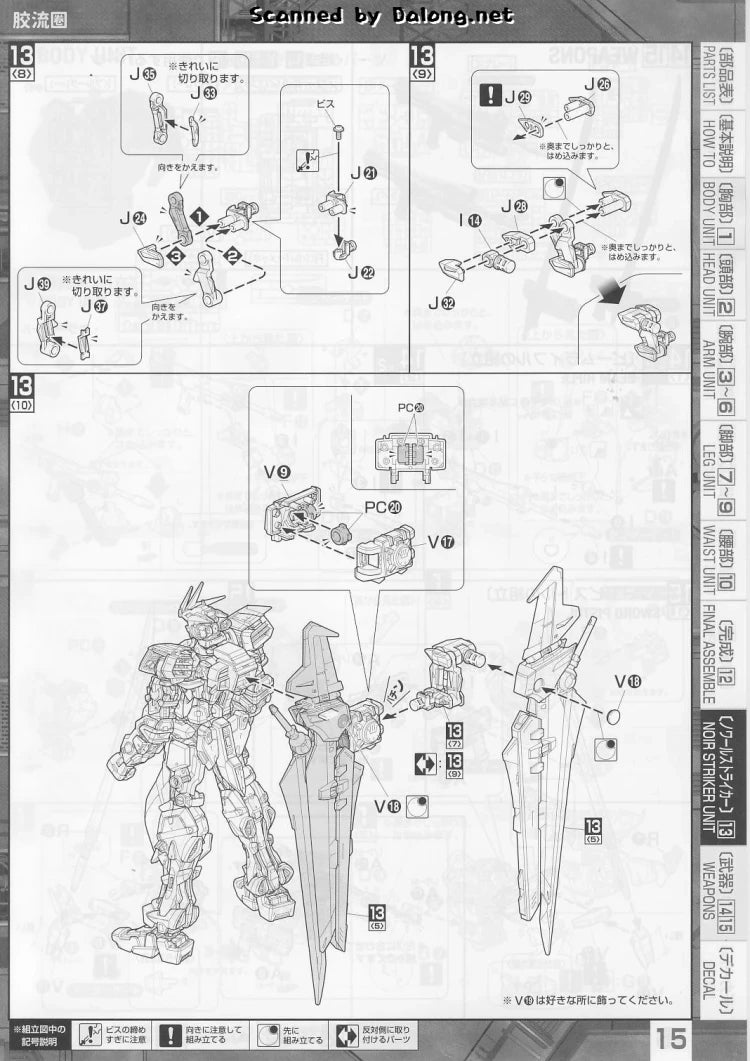 P-Bandai MG 1/100 Gundam Astray Noir