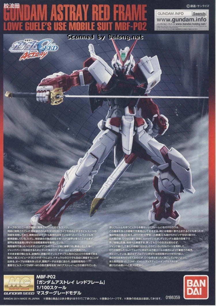 P-Bandai MG 1/100 Gundam Astray Red Frame