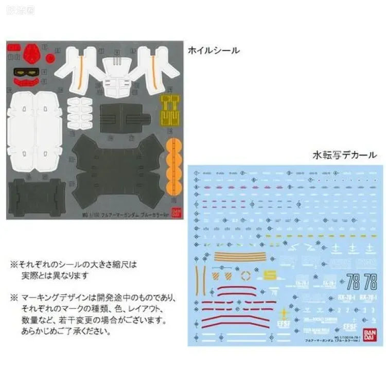 P-Bandai MG 1/100 FA-78-1 Full Armor Gundam (Blue Color Ver.)