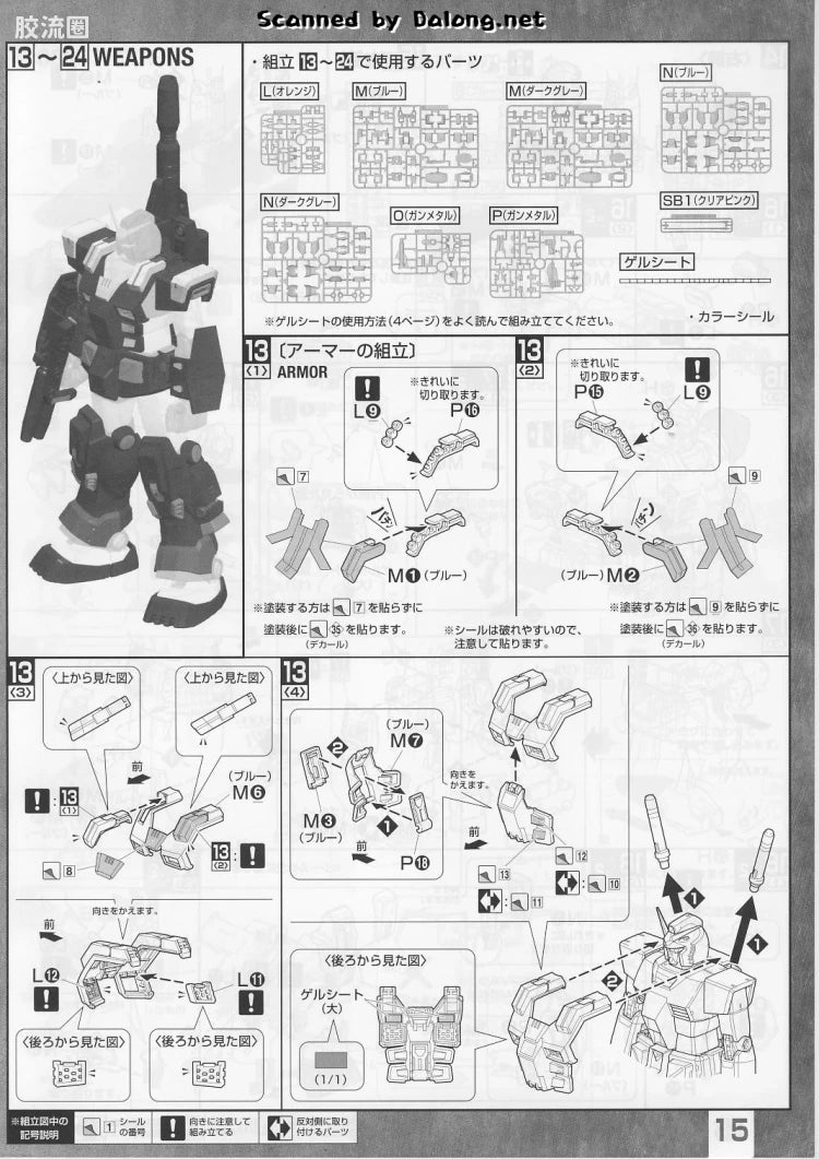 P-Bandai MG 1/100 FA-78-1 Full Armor Gundam (Blue Color Ver.)