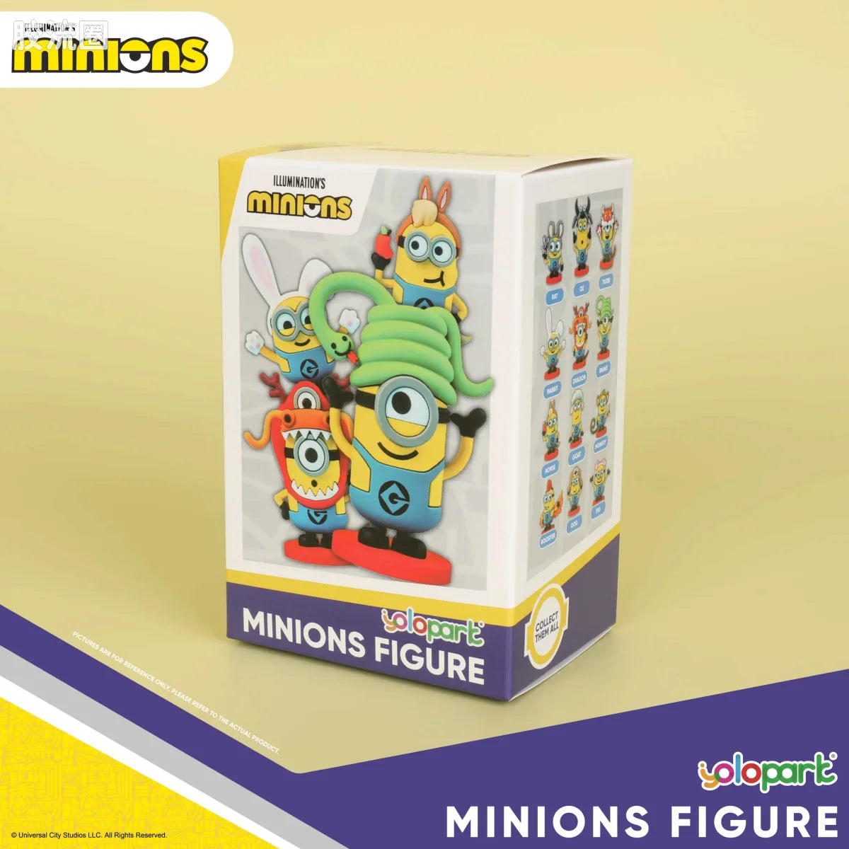 YOLOPARK Despicable Me Minions Chinese Zodiac Figures 12 Animal Signs Collectible Display