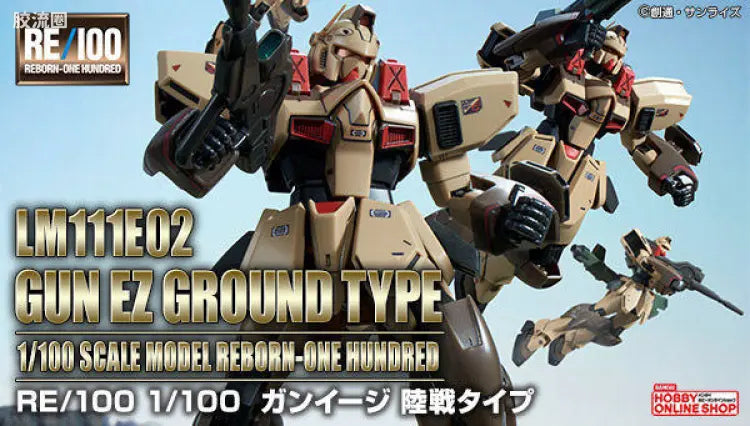 P-Bandai RE/100 1/100 LM111E02 Gun EZ Ground Type