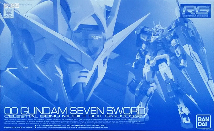 P-Bandai RG 1/144 GN-0000GNHW/7S 00 Gundam Seven Sword