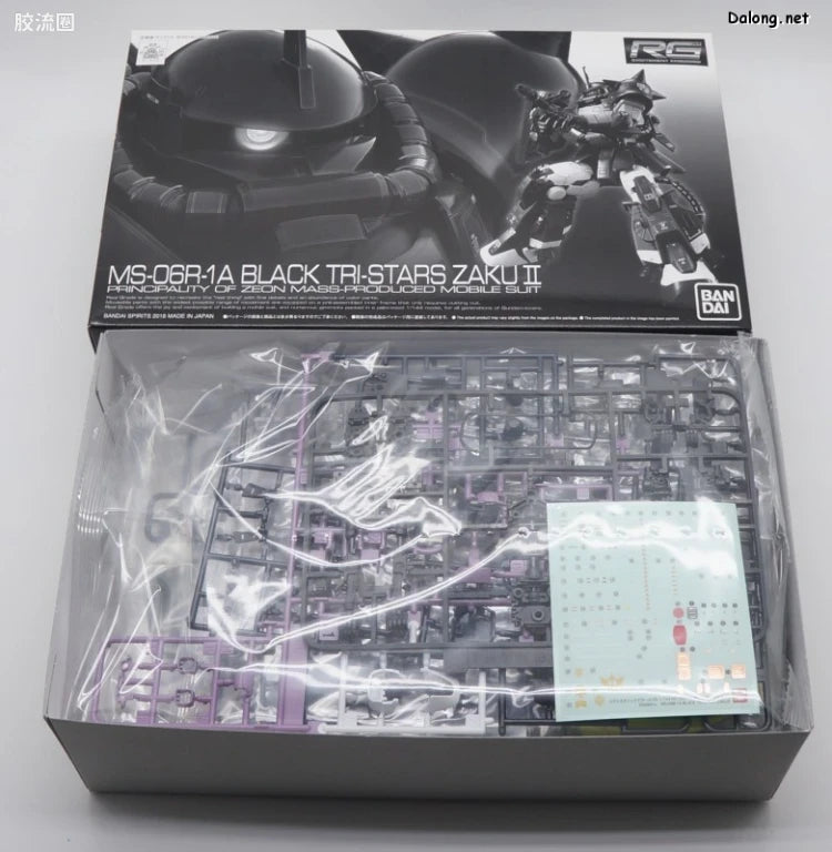P-Bandai RG 1/144 MS-06R-1A Black Tri-Stars Zaku II
