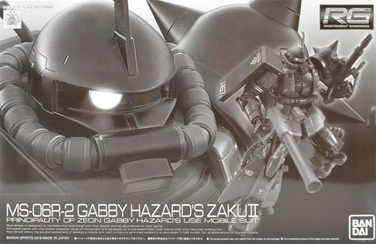 P-Bandai RG 1/144 MS-06R-2 Gabby Hazard's Zaku II