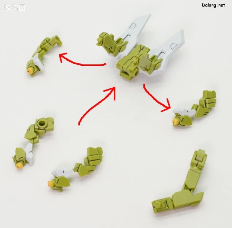 RG 1/144 Shiranui Unit for Akatsuki Gundam & Connecting Parts for HG Zeus Silhouette