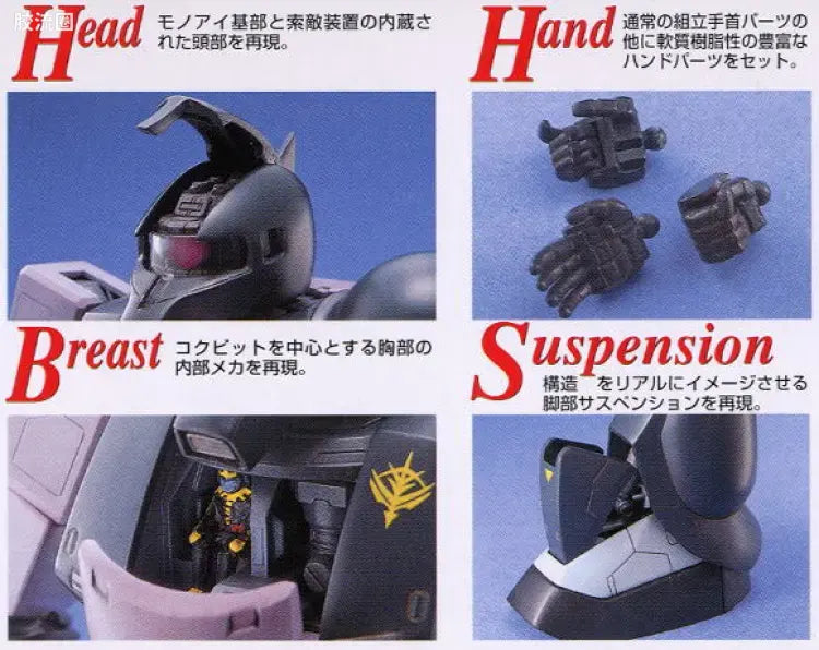 Bandai MG 1/100 MS-05B Zaku I (Black Tri-Stars)