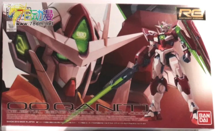 P-Bandai RG 1/144 00 Qan[T] [Trans-Am Clear]