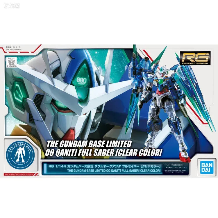 P-Bandai RG 1/144 00 Qan[T] Full Saber [Clear Color]