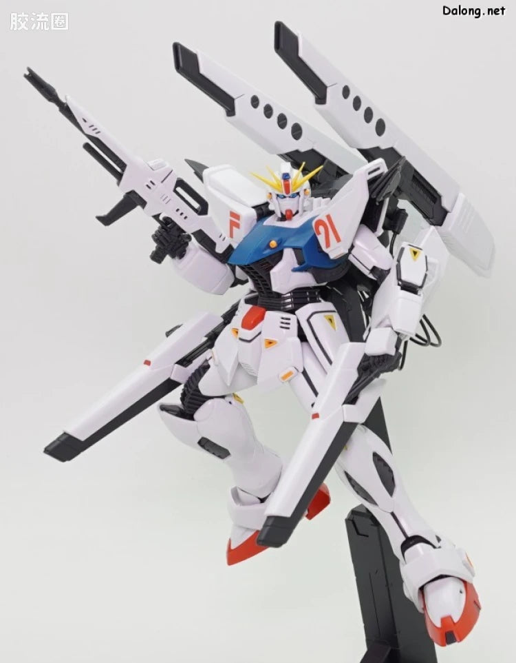 P-Bandai MG 1/100 Gundam F91 Ver.2.0 with Back Cannon & Twin Vesbar