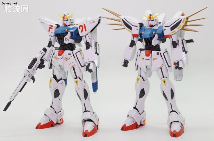 P-Bandai MG 1/100 Gundam F91 Ver.2.0 with Back Cannon & Twin Vesbar