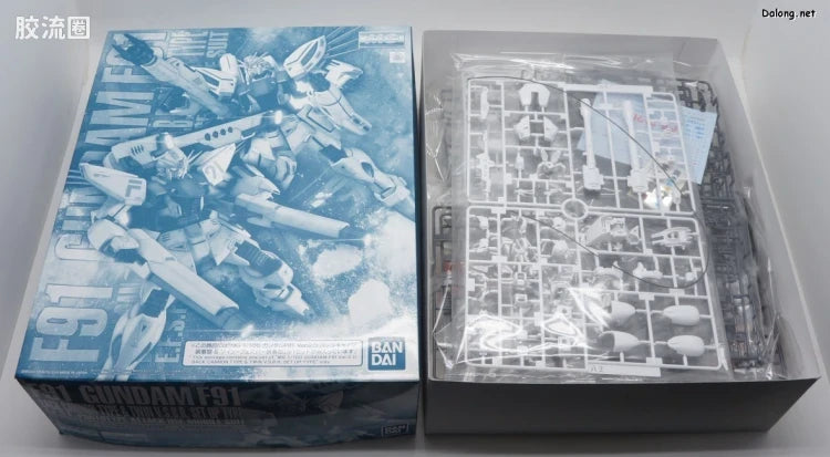 P-Bandai MG 1/100 Gundam F91 Ver.2.0 with Back Cannon & Twin Vesbar