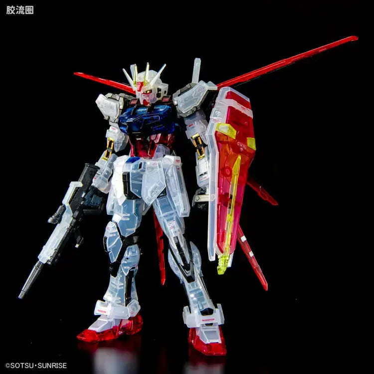 P-Bandai RG 1/144 Aile Strike Gundam & Skygrasper (Launcher/Sword Pack Set) [Clear Color]