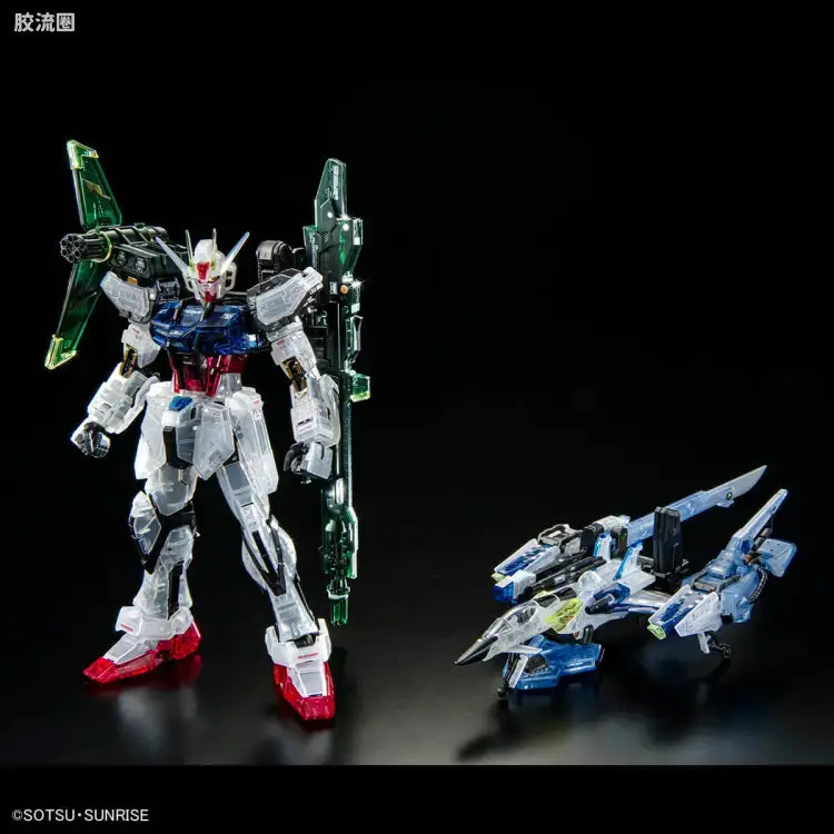 P-Bandai RG 1/144 Aile Strike Gundam & Skygrasper (Launcher/Sword Pack Set) [Clear Color]