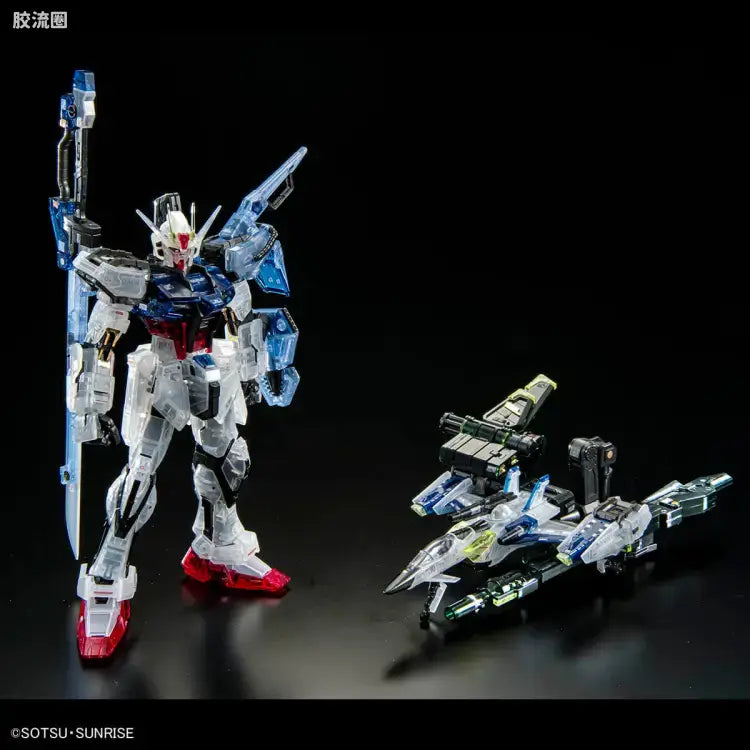 P-Bandai RG 1/144 Aile Strike Gundam & Skygrasper (Launcher/Sword Pack Set) [Clear Color]