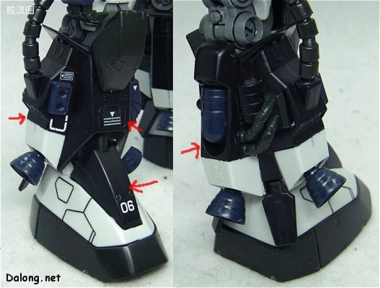 Bandai MG 1/100 MS-06R-1A Zaku II (Black Tri-Stars)