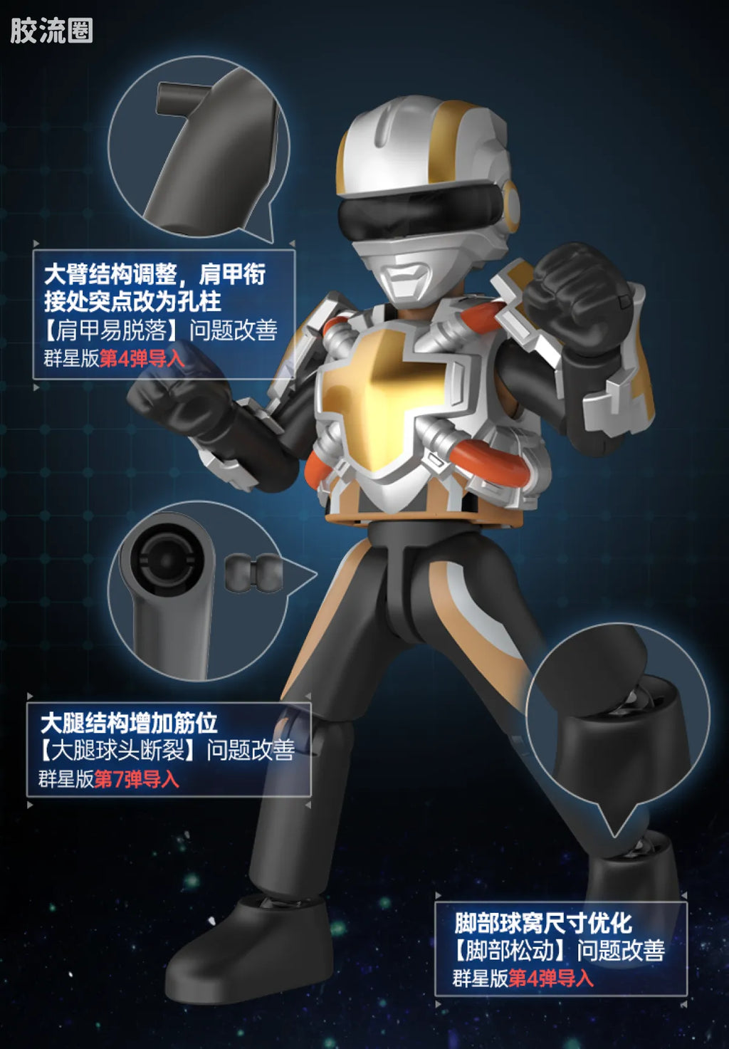 Blokees Ultraman Galaxy Version 08 Ultimate Shining