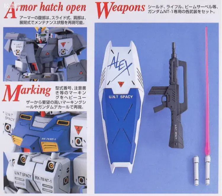 Bandai MG 1/100 RX-78NT-1 Gundam NT-1