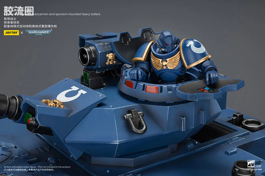 JoyToy Estructorwithturret Mountedautocannonandsponson Mountedheavyboltersultramarines Predator Destructor With Turret Mounted Autocannon And Sponson Mounted Heavy Bolters