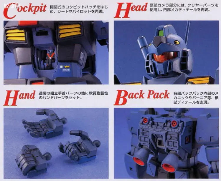 Bandai MG 1/100 RGM-79Q GM Quel