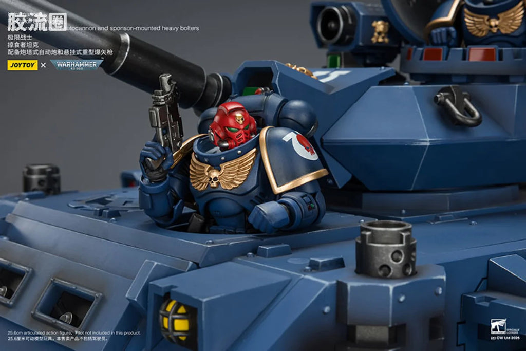 JoyToy Estructorwithturret Mountedautocannonandsponson Mountedheavyboltersultramarines Predator Destructor With Turret Mounted Autocannon And Sponson Mounted Heavy Bolters