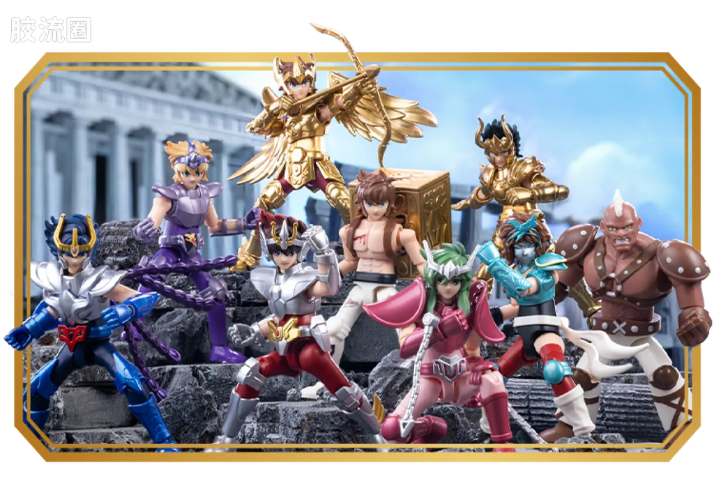 Blokees Saint Seiya Champion Class Aries Mu, Leo Aiolia & Scorpio Miro