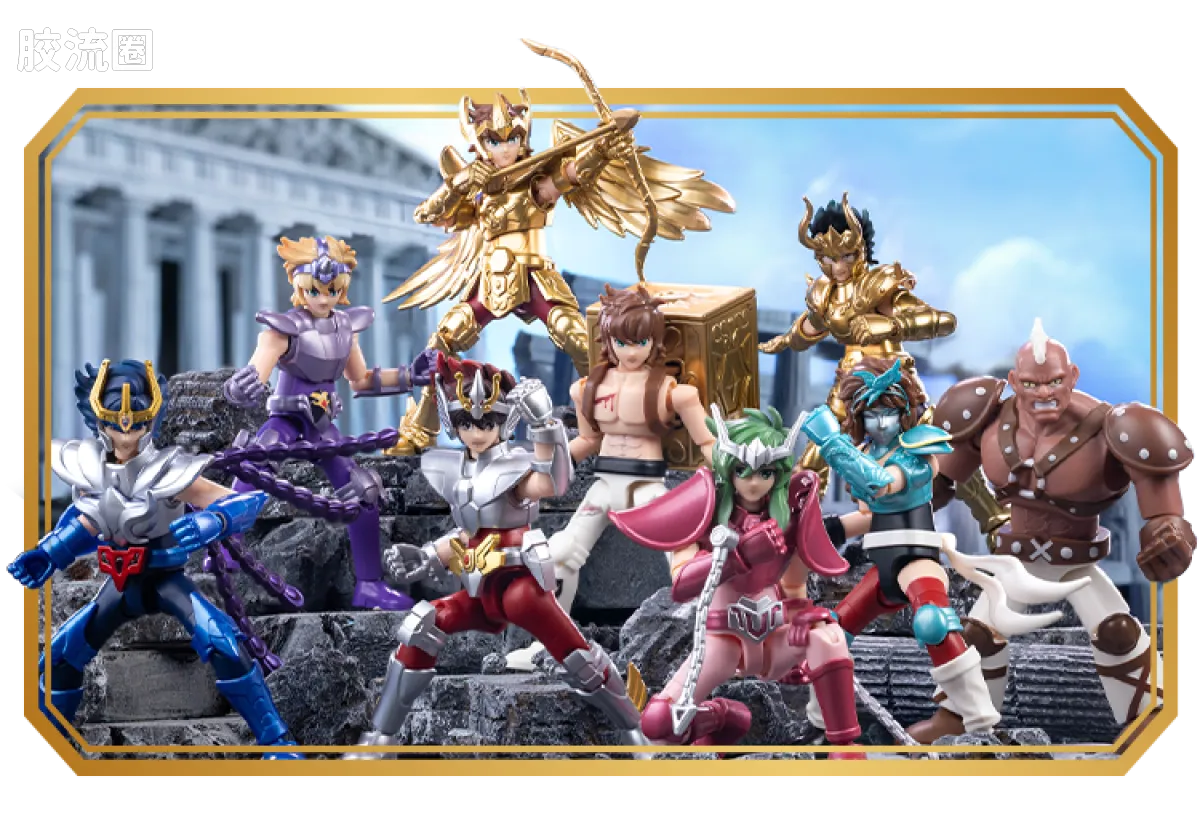 Blokees Saint Seiya Champion Class Aries Mu, Leo Aiolia & Scorpio Miro