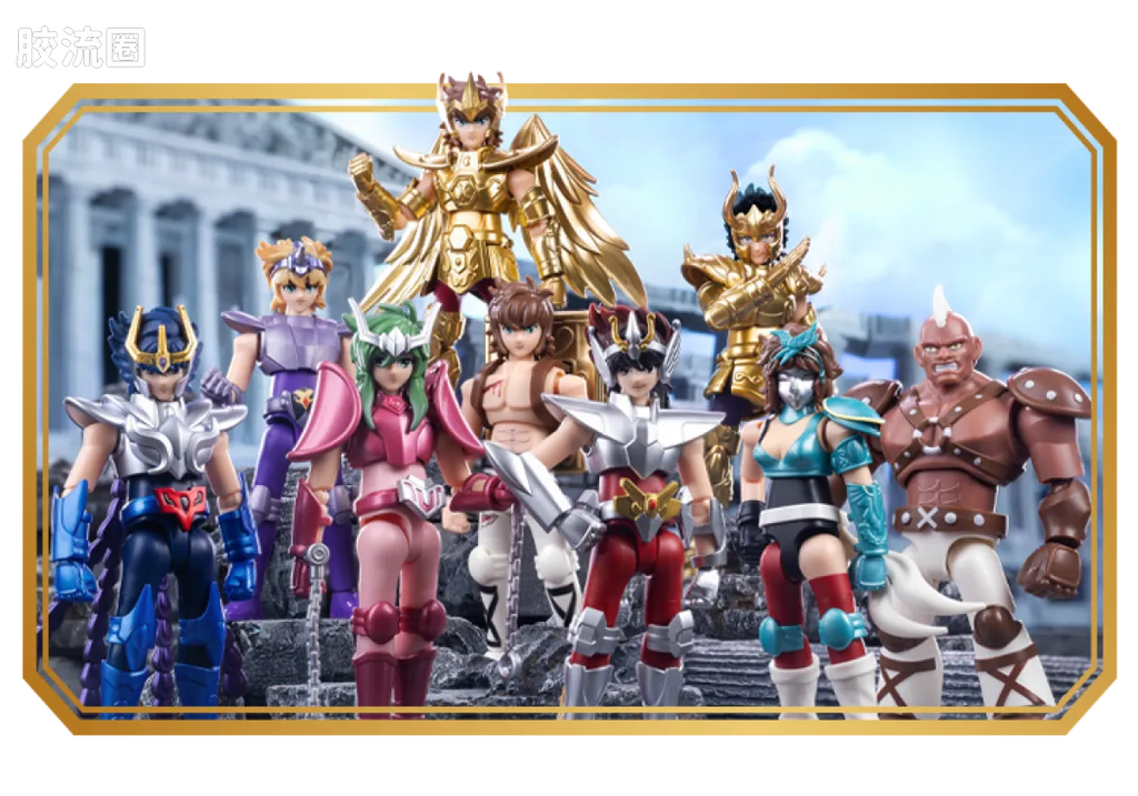 Blokees Saint Seiya Champion Class Aries Mu, Leo Aiolia & Scorpio Miro