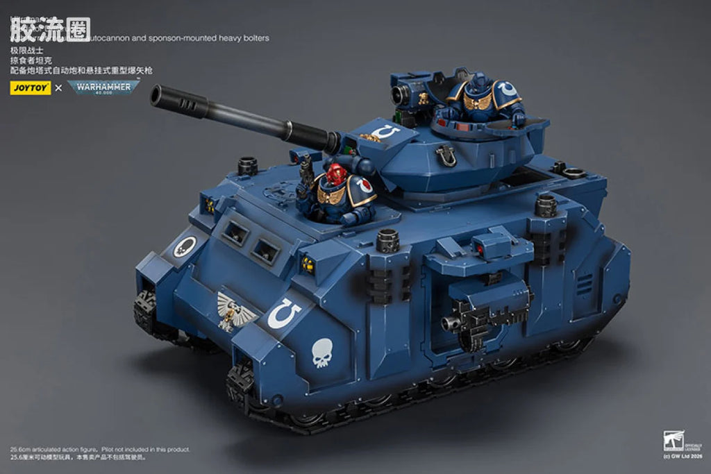 JoyToy Estructorwithturret Mountedautocannonandsponson Mountedheavyboltersultramarines Predator Destructor With Turret Mounted Autocannon And Sponson Mounted Heavy Bolters