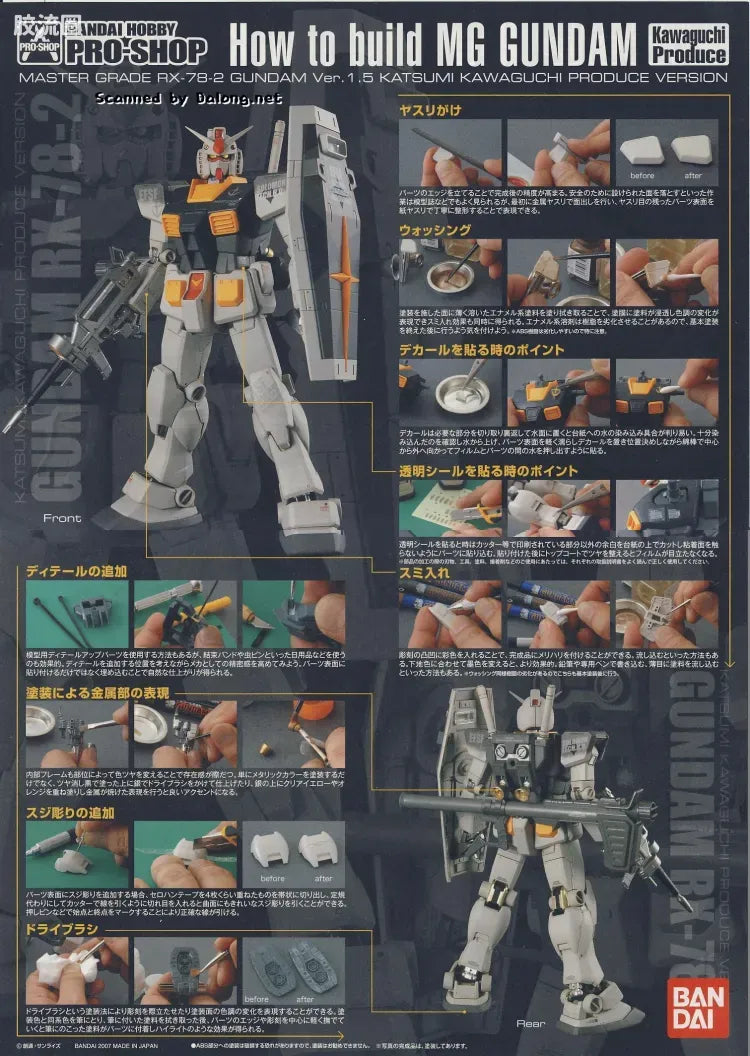 Bandai MG 1/100 RX-78-2 Gundam Ver.1.5 [Kawaguchi Katsumi Produce Ver.]