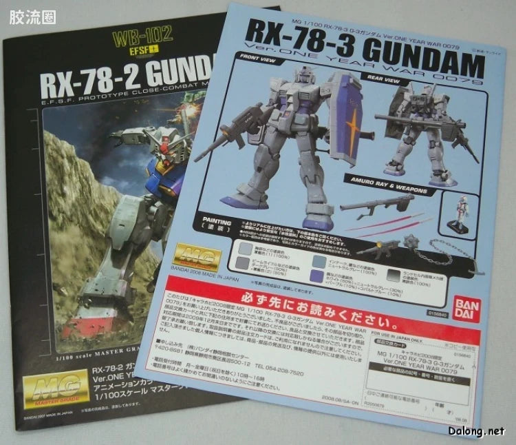 Bandai MG 1/100 RX-78-3 G-3 Gundam Ver.O.Y.W. 0079
