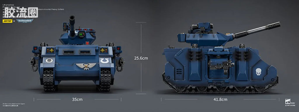 JoyToy Estructorwithturret Mountedautocannonandsponson Mountedheavyboltersultramarines Predator Destructor With Turret Mounted Autocannon And Sponson Mounted Heavy Bolters