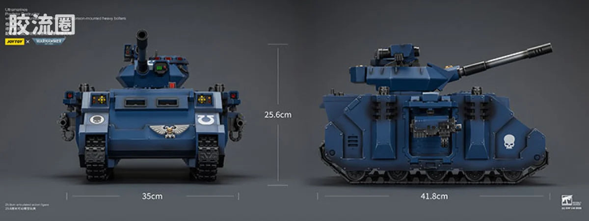 JoyToy Estructorwithturret Mountedautocannonandsponson Mountedheavyboltersultramarines Predator Destructor With Turret Mounted Autocannon And Sponson Mounted Heavy Bolters