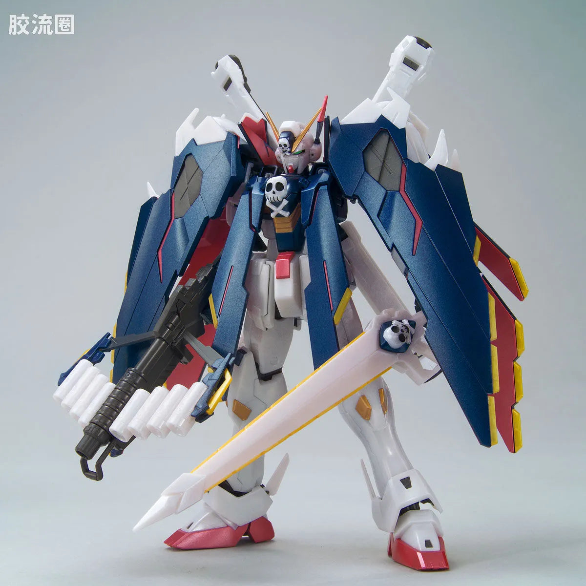 Bandai MG 1/100 The Gundam Base Limited Crossbone Gundam X-1 Full Cloth [Extra Finish]