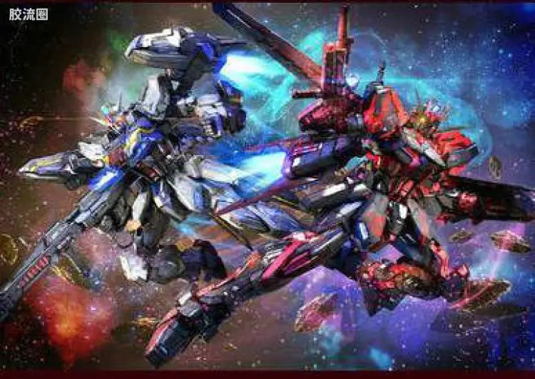 Bandai MG 1/100 Aile Strike Gundam Ver.RM (China Red) + Full Equipment Set (Tmall Limited)