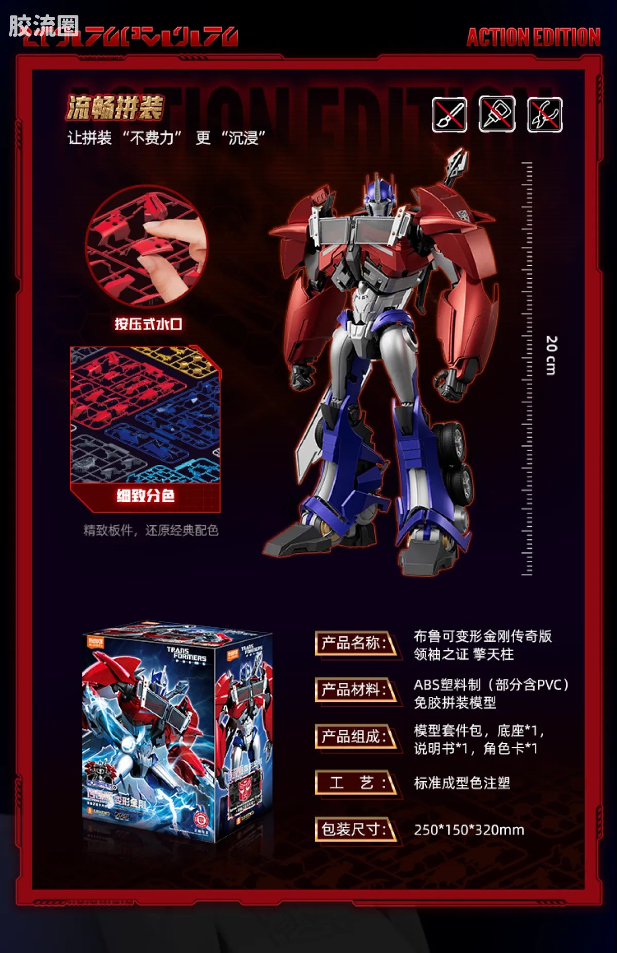Blokees Transformers Action Edition 06 Optimus Prime (Transformers: Prime)