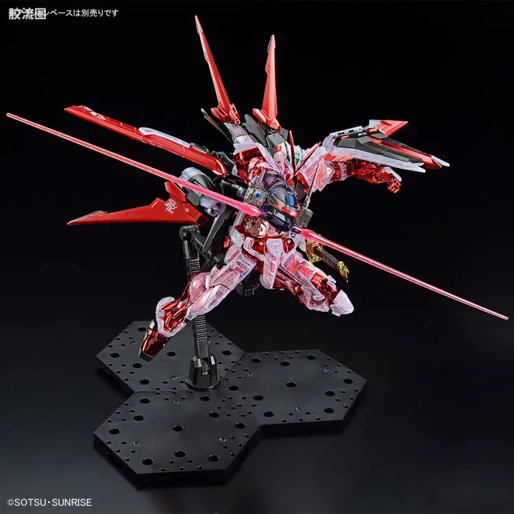 P-Bandai MG 1/100 Gundam Astray Red Frame (Flight Unit) [Plated Frame / Color Clear]