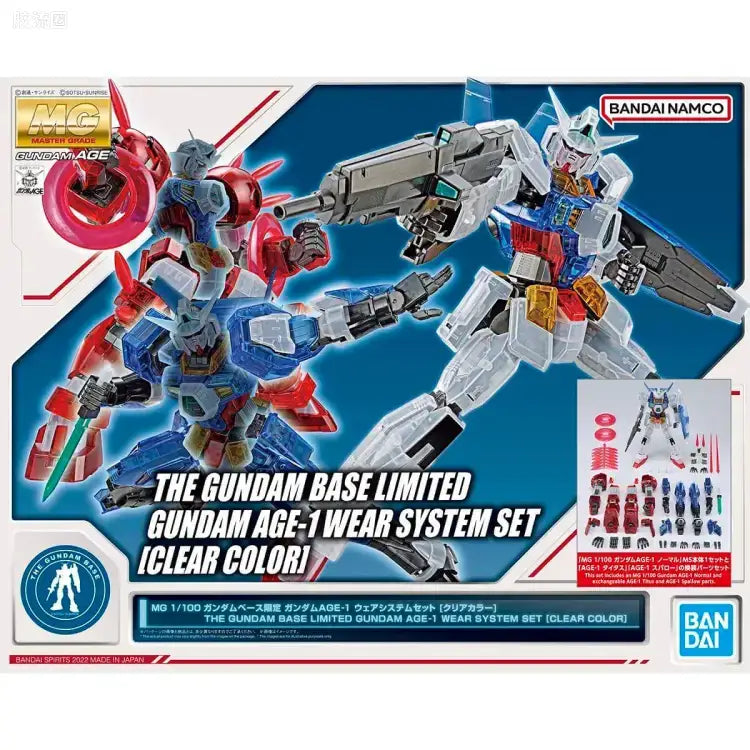 P-Bandai MG 1/100 Gundam AGE-1 Wear System Set [Clear Color]