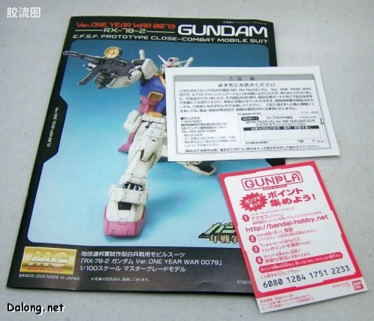 P-Bandai MG 1/100 RX-78-2 Gundam Ver. One Year War 0079 Extra Finish Version