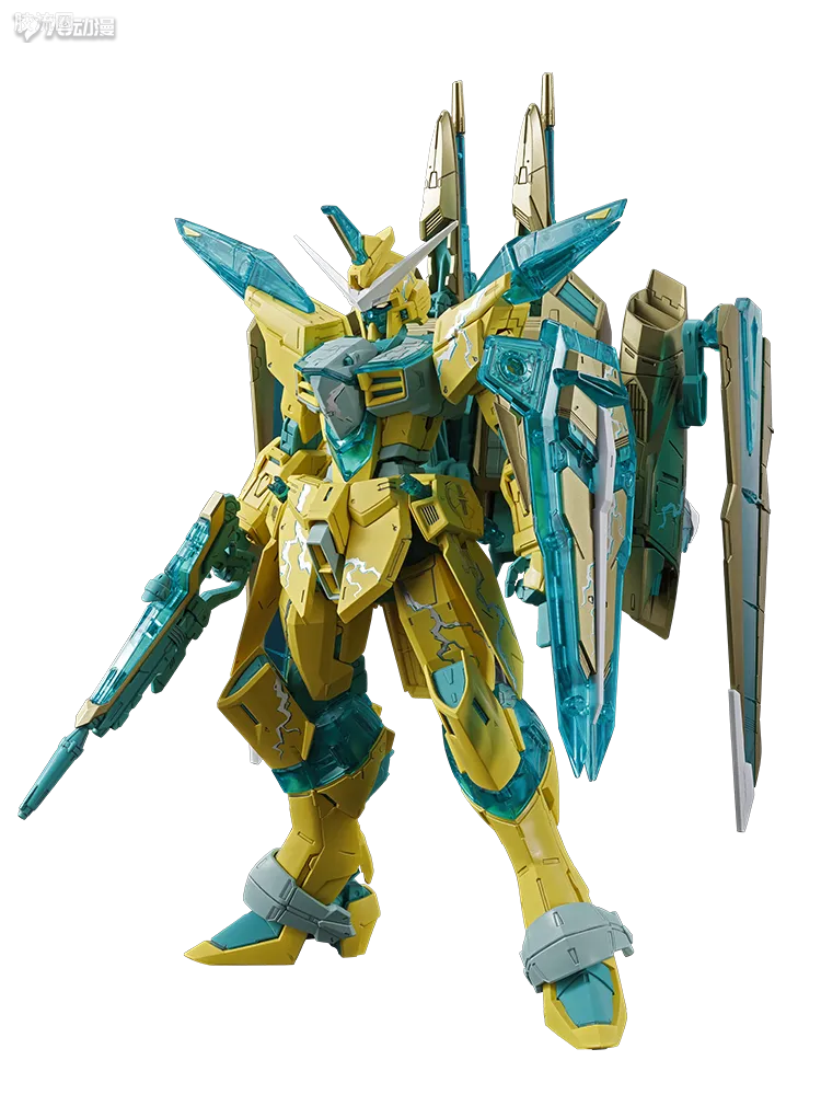 P-Bandai MG 1/100 ZGMF-X09A Justice Gundam [Cross Contrast Colors / Clear Yellow]