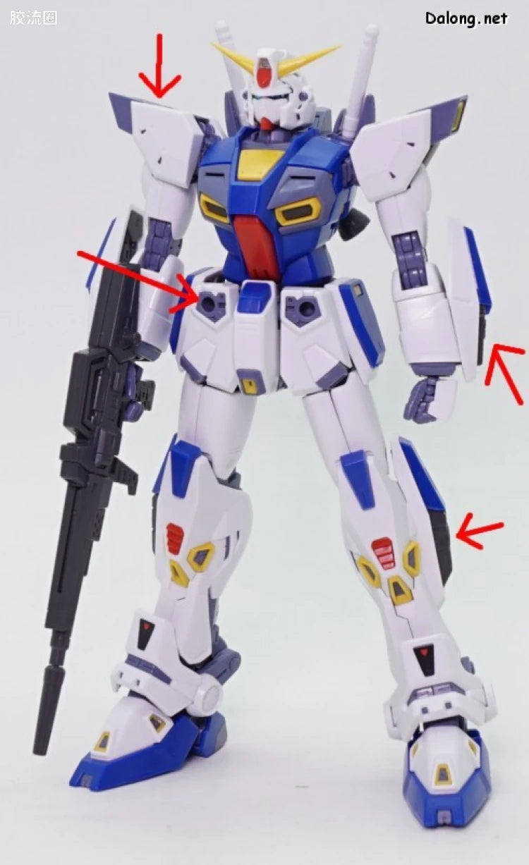 P-Bandai MG 1/100 Mission Pack D-Type & G-Type for Gundam F90