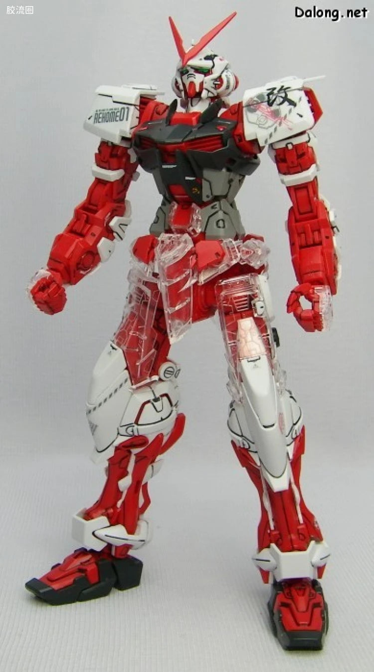 Bandai MG 1/100 MBF-P02Kai Gundam Astray Red Frame Kai with Special Clear Armor Parts