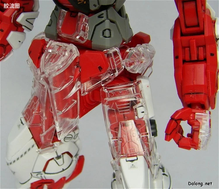 Bandai MG 1/100 MBF-P02Kai Gundam Astray Red Frame Kai with Special Clear Armor Parts