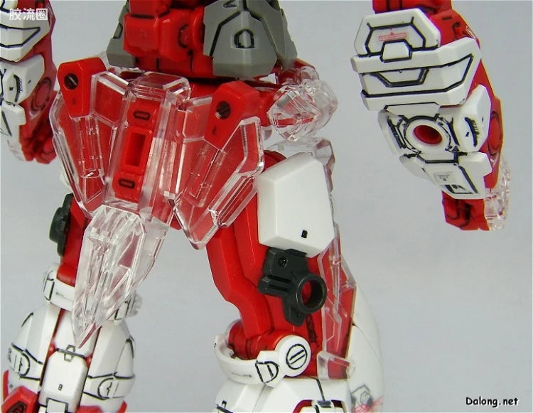 Bandai MG 1/100 MBF-P02Kai Gundam Astray Red Frame Kai with Special Clear Armor Parts