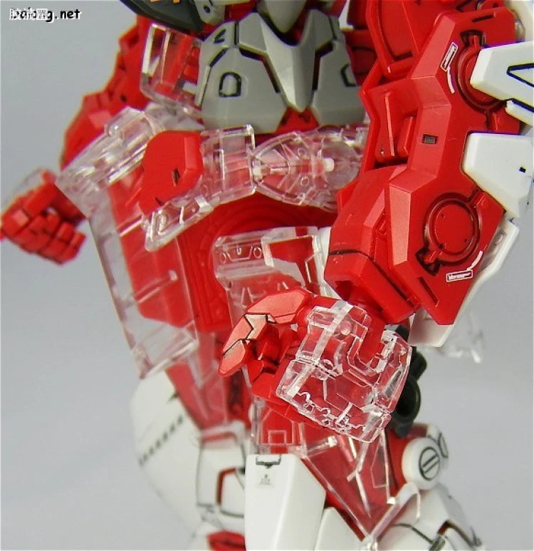 Bandai MG 1/100 MBF-P02Kai Gundam Astray Red Frame Kai with Special Clear Armor Parts