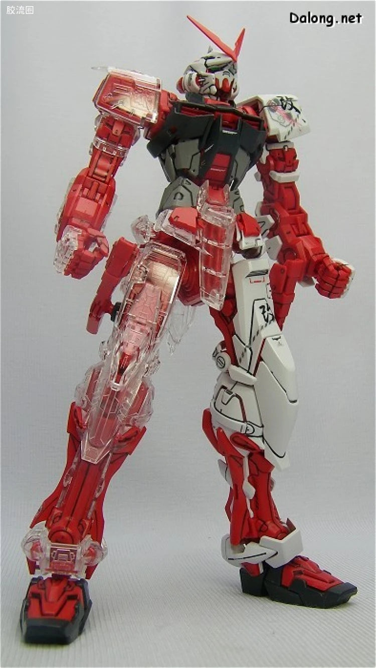 Bandai MG 1/100 MBF-P02Kai Gundam Astray Red Frame Kai with Special Clear Armor Parts